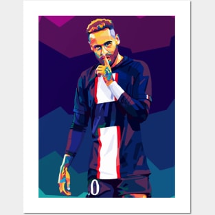 neymar wpap pop art Posters and Art